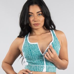 Jacquard Crop Bra
